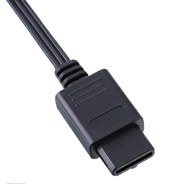 Komposiittikaapeli, Stereo Audio Video AV RCA Virtakaapeli Gamecube/NGC/64/N64/SNES -pelikonsoleille (1 kpl 1,75m/5,8ft)