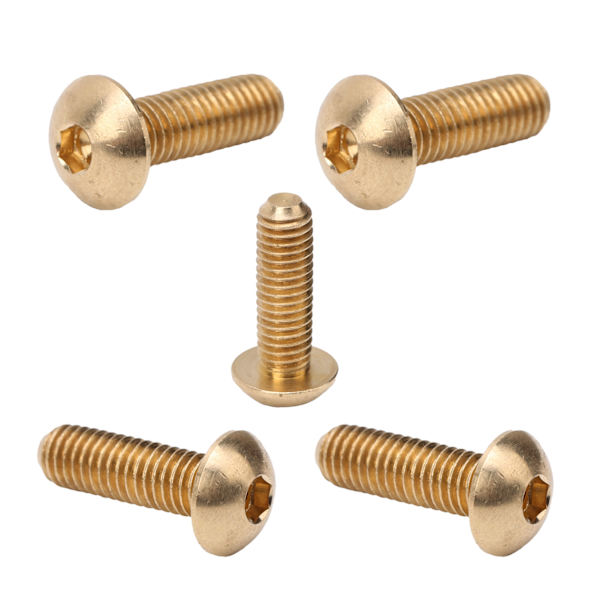 50 kpl pyöreä kuusiokanta ruuvi kuparikiinnitin laitteisto työkalut teollisuustarvikkeet M5M5x16mm