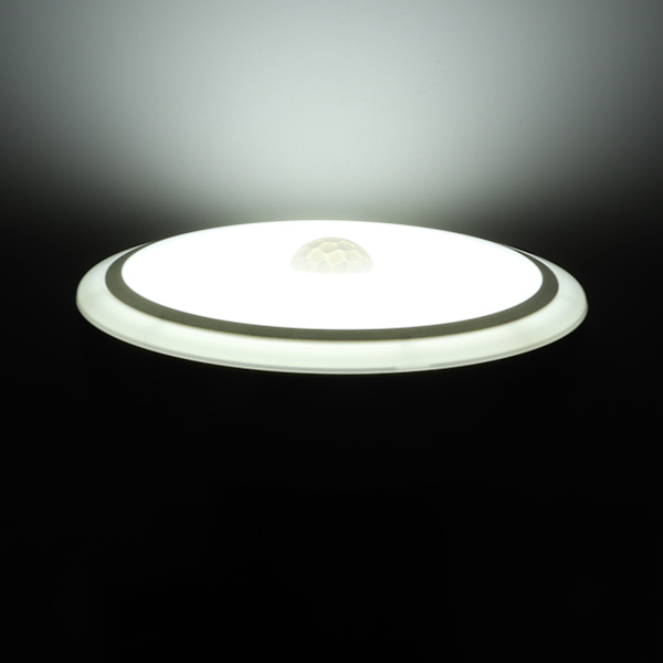 15W Human Body Infrared Sensor Light E27 Lampe med Lysinduksjon Taklampe AC85-265V