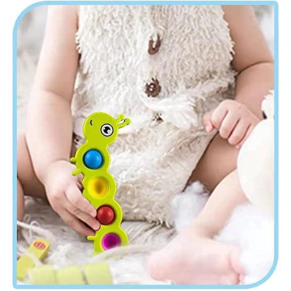 Caterpillar sensorisk leketøy for stresslindring, angstreduksjon og tidlig opplæring for barn og voksne