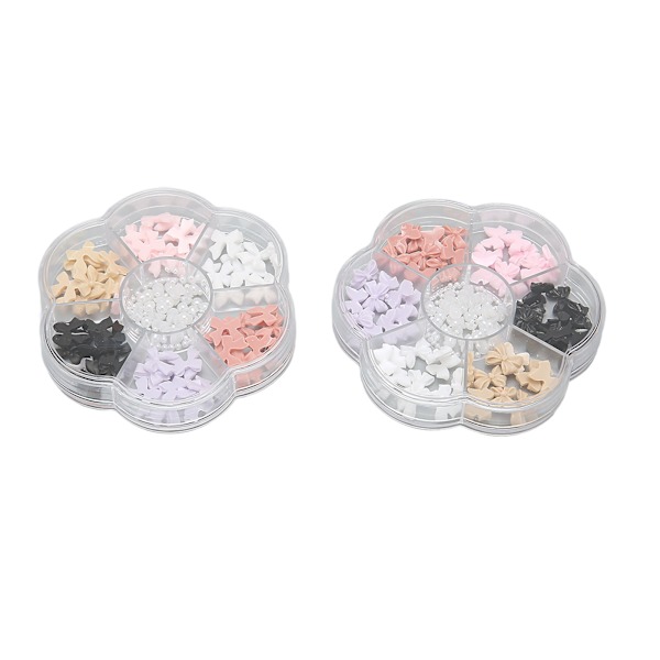 Nageldekoration Olika former Flatback Säker Multi bärbara Nail Art skivor för hemmasalong