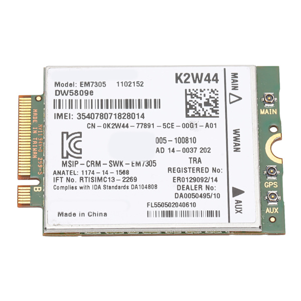EM7305 4G-moduuli langaton verkko M2 NGFF LTE WWAN-kortti 52-nastainen, sopii Dell DW5809e Sierralle