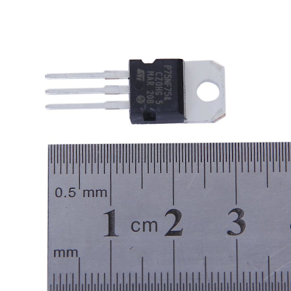 5 stk. N-kanal Power MOSFET P75NF75 80A 75V Pakke TO-220-