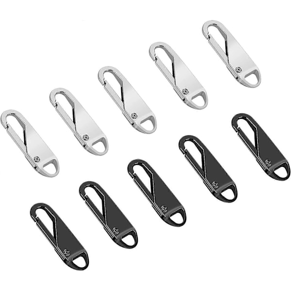 Dragkedjekläpp Ersättning 10st Avtagbar Metall Dragkedjekläpp Metall Dragkedjegrepp Reparationsfixare Dragkedjor Taggar Dragkedjeslider Dragkedjor Drag Ersättning R