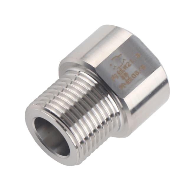 CO2 Regulator Adapter Cylinder Connector Converter til Akvarium Fisketank (W21.8 til G5/8)