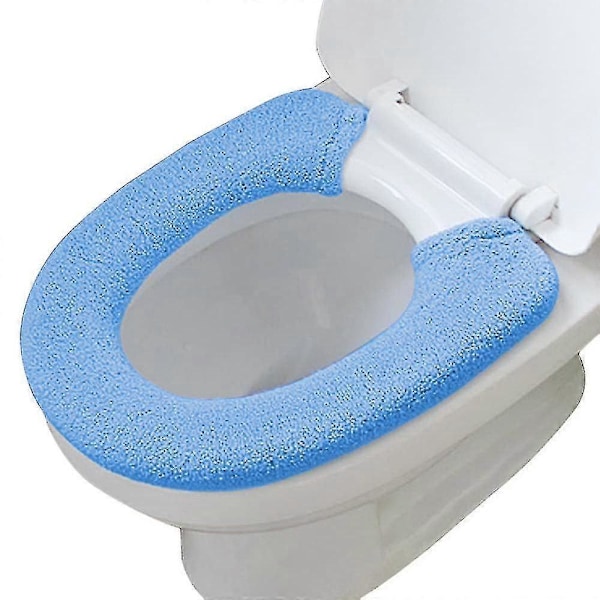 WC-istuimen päällinen, neppareilla kiinnitettävät joustavat pestävät kuitukangas WC-istuimen päälliset