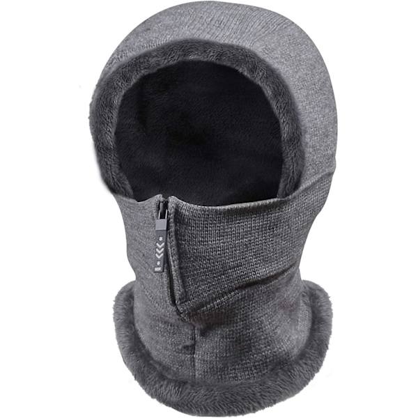 Vintervarm Balaclava-lue - Menn Kvinner Grå