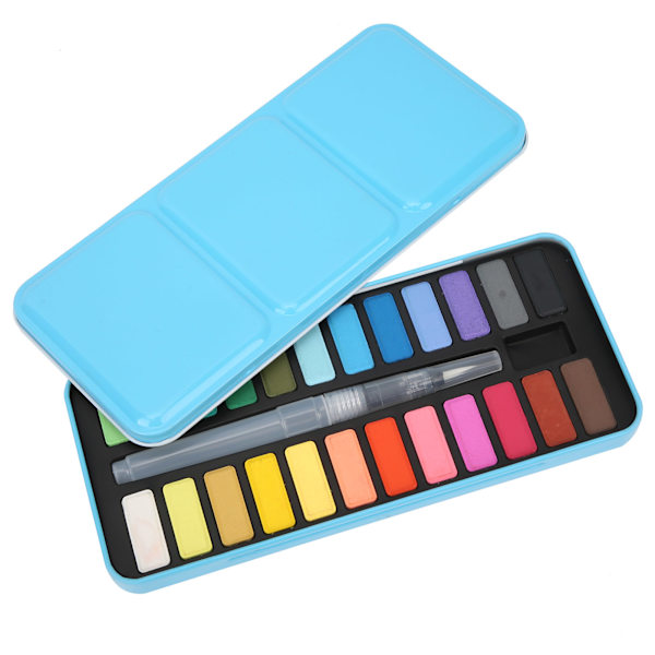 Fast pigment DIY 24 forskellige farver kunstmaling med 1 pensel til studerende akvarel graffiti maleri