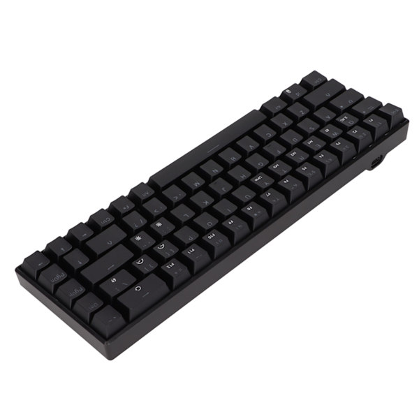 Tastatur 68 Taster Weißes Licht Drei Modi Schwarze Mechanische Tastatur für Windows für HarmonyOS für Android für IOS Schwarzer Schalter