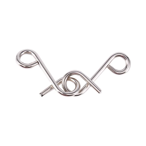 8 stk./sæt Metal Wire IQ Test Brain Teaser Mind Puslespil Spil til Voksne og Børn Legetøj