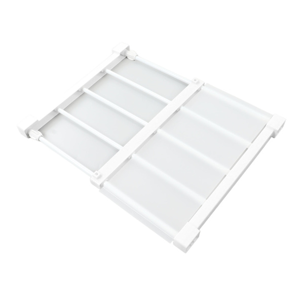 Spenningsstang Hylle 14,2 Tommers Bredde Spikerfri Utvidbar Oppbevaringshylle for Skap Garderobe 38 til 55 cm / 15 til 21,7 tommer
