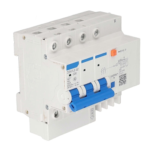 DZ47LE 32 3P+N C20 Läckageskydd Strömkretsbrytare 400V 20A