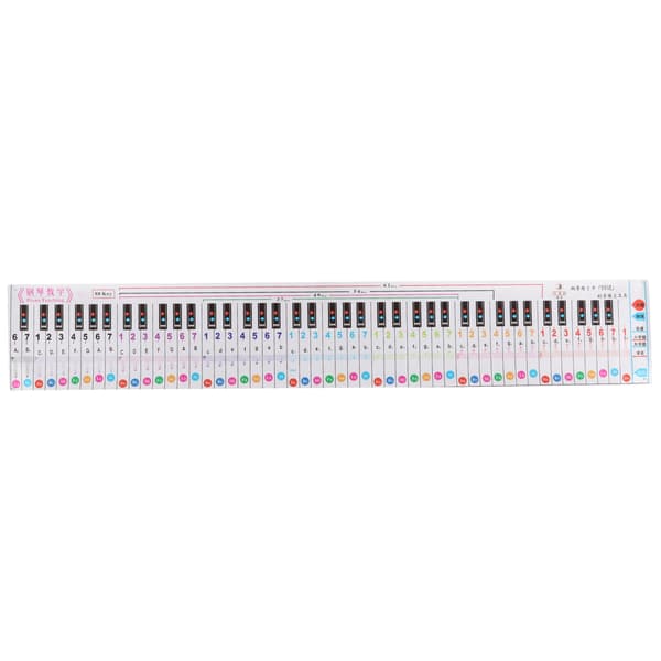 Piano Keyboard Note 88 Key Chart Bærbar Vanntett Læringsguide for Fingerøvelse