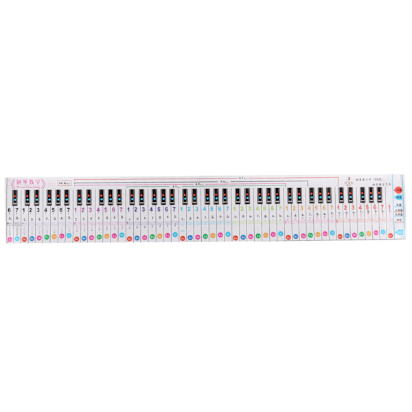 Piano Keyboard Note 88 Näppäintaulukko Kannettava vedenpitävä oppimisopas sormiharjoitteluun