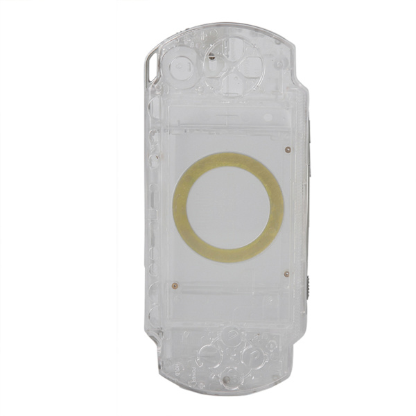 Fodralomslag Ersättning Full Shell Housing Set med Knappar Kit För PSP 1000 (Transparent)