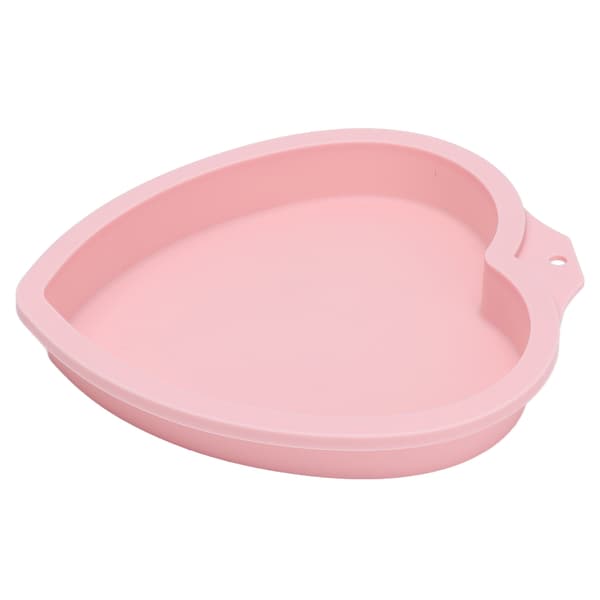 Hjemmekøkken Bageform Kageform Genanvendelig Silikone Bageform til Bageri Kagebutik Desserter Pink Hjerte