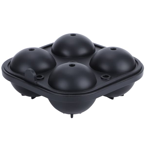 Multifunksjonell DIY 4-hulls non-stick silikon isballformer Makerbrett 6 cm kjøkkenverktøy