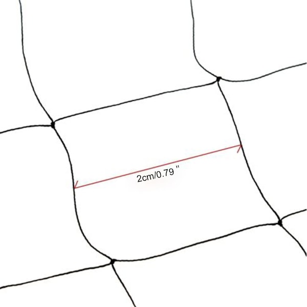 Svart multifunktionell krypteringsnät mot fåglar, skyddsnät för fåglar, lätt, återanvändbart, skyddsnät för fruktträd