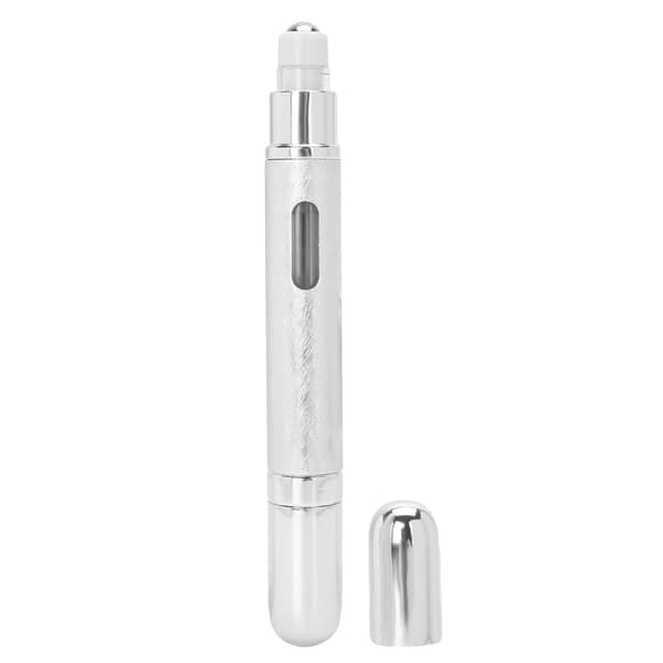 Resa bärbar tom sprayflaska utsökt påfyllningsbar parfymflaska 6ml (silver)