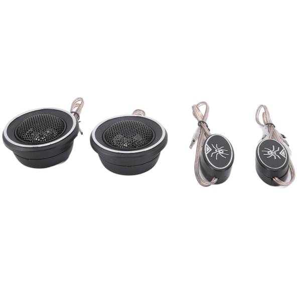 2 stk. Dome Tweeter 150W 4 Ohm Indbyggede Kondensatorer Bilhøjttaler til Alle Bil Lydsystemer