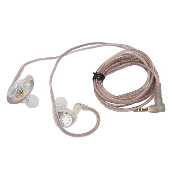 KZ EDX PRO HiFi-øretelefoner Stereo Lossless Sound Wired Earbuds til scene, rejse, performance Standard Transparent