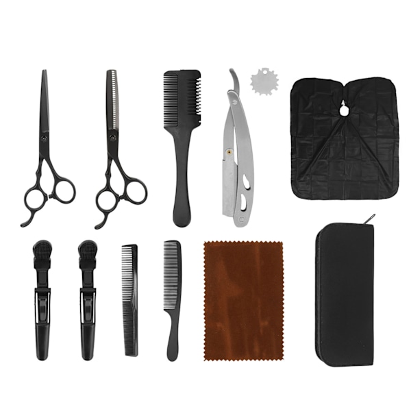 Hair Cutting Scissors Kit Clip Clipper Holder Comb Stainless Steel Hairdressing Shears Set for Barber Shop