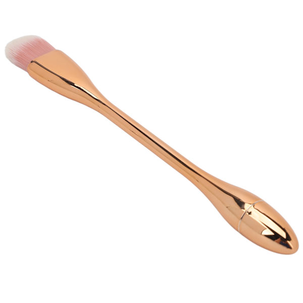 Nageldammborste Mjuk fiber Delikat Touch Hudvänlig Utsökt multifunktionsborste för makeupmask Rose Gold
