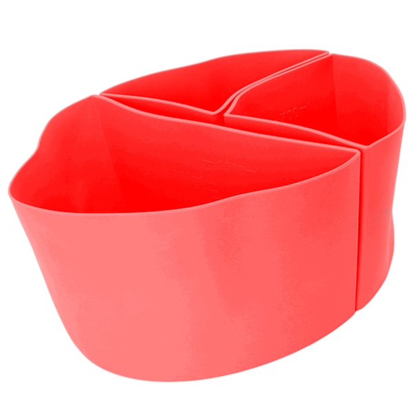 3 i 1 Slow Cooker Liner 6QT Silikon Kokkärlsdelare Lätt att rengöra Slow Cooker Tillbehör Matlagningsfoder för hemrestaurang Röd