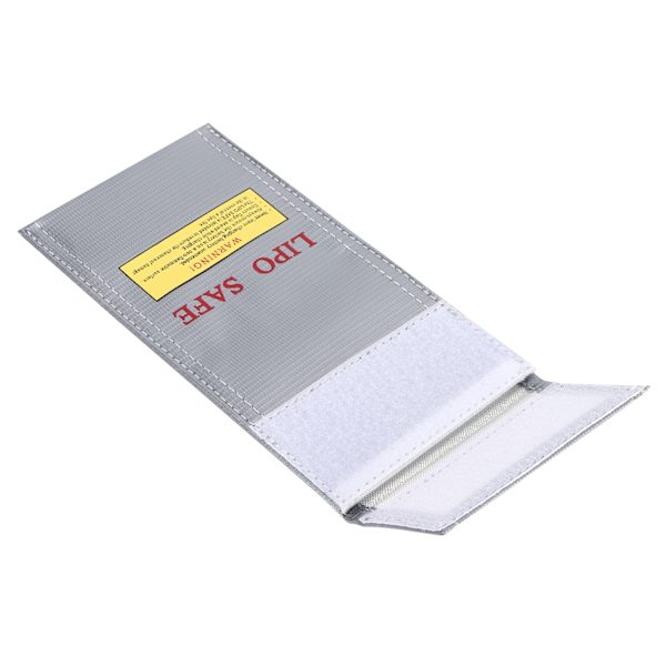 Litiumjonbatterisäker väska Brandsäker explosionssäker förvaringspåseskydd 10x20cm