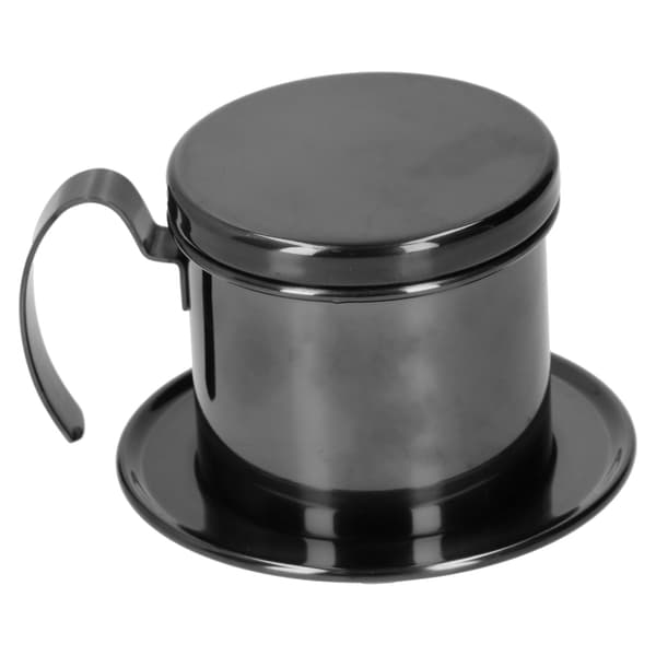 Kaffekande 304 rustfrit stål dryp kaffemaskine infuser til hjemmekøkken kontorbrug sort