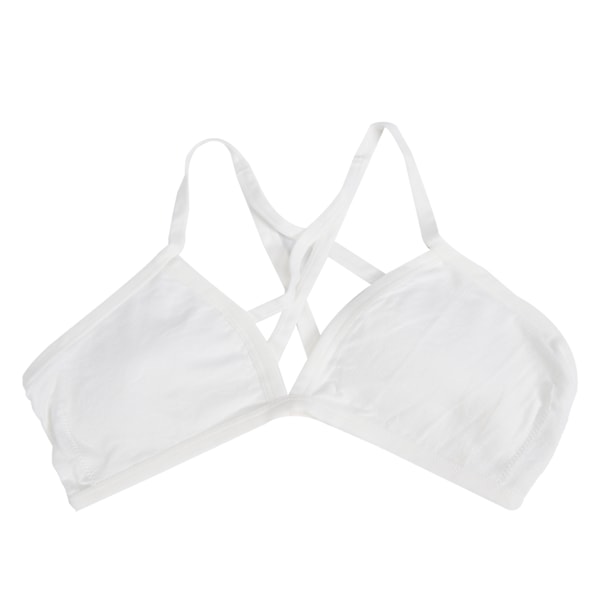 Bikini-rintaliivit, langaton, mukava, matala selkä, urheilurintaliivit, ohut äitiysrintaliivit, valkoinen, L