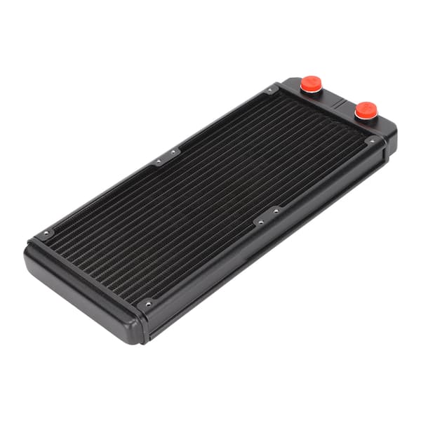 Vandkølingsradiator 18 rør 1 bar tryktest CPU vandkøler med G1/4 gevindgrænseflade til 12 cm blæsermontering