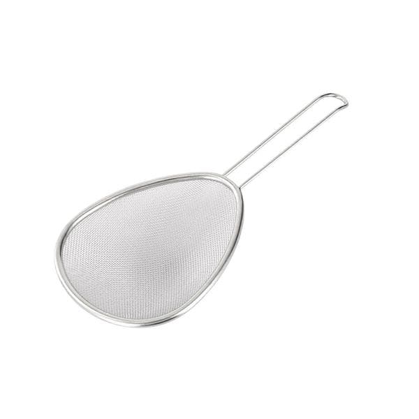 Finmasket si trådsigte let at rengøre oval mel sigte i rustfrit stål 16cm