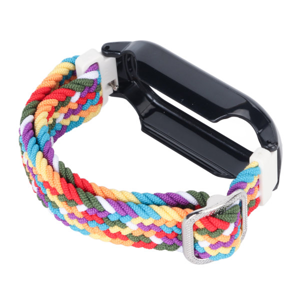3 i 1 watch Case Byte av watch Case för Mi Band 7 Färgglada band Svart skal