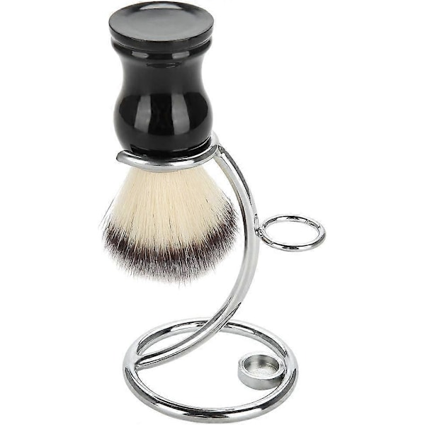 Barberkostholder, holder i rustfrit stål til barberkost til mænd