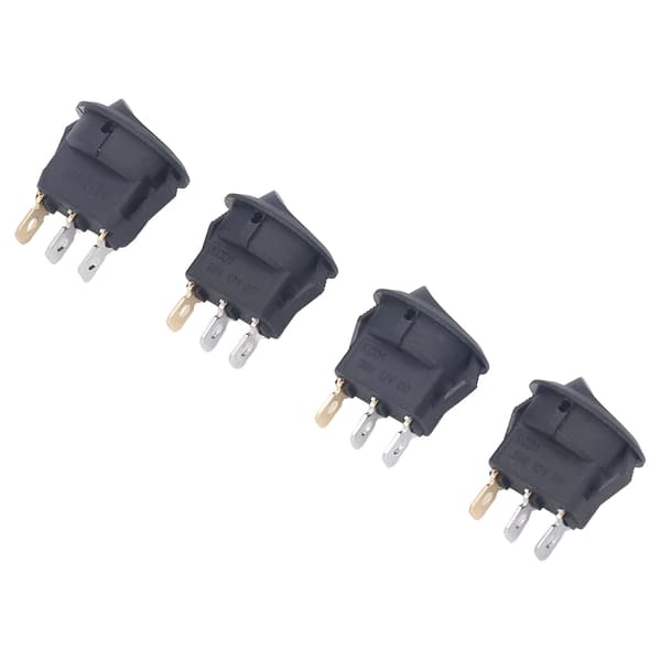 4 STK 12V Runde Strømafbrydere 3 Pin 2 Position LED Afbryder Båd Vippekontakt 20mm