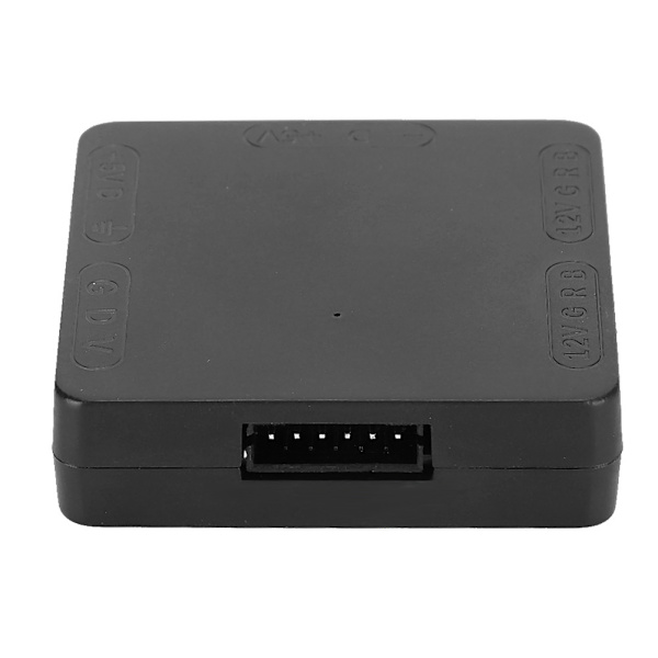 RGB Converter Wizard Lighting Adapter 3Pin (+5V) ARGB Light to 4Pin (+12V) RGB-fläktar (svart)