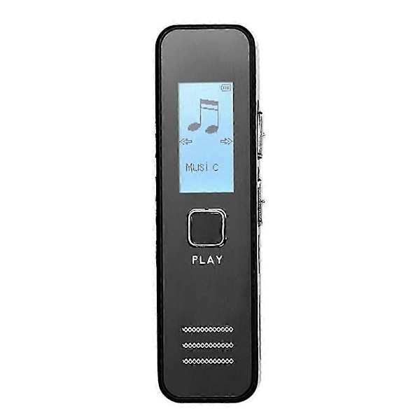 Digital Röstinspelare Inspelningspenna Ljud Diktafon MP3-spelare USB-kompatibel med Möte Kontinuerlig Inspelning Utan Minne