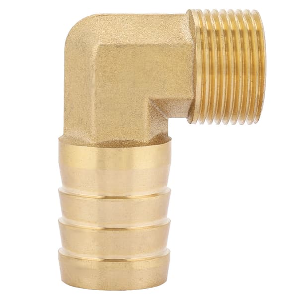 1 stk. 3/4\" han gevind messing albue pigget kobling slangefitting (25mm)