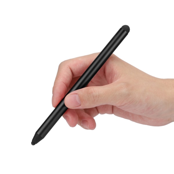 Dobbel bruk Kapasitiv Universal Touch Screen Pen Stylus for alle mobiltelefoner Nettbrett (svart)