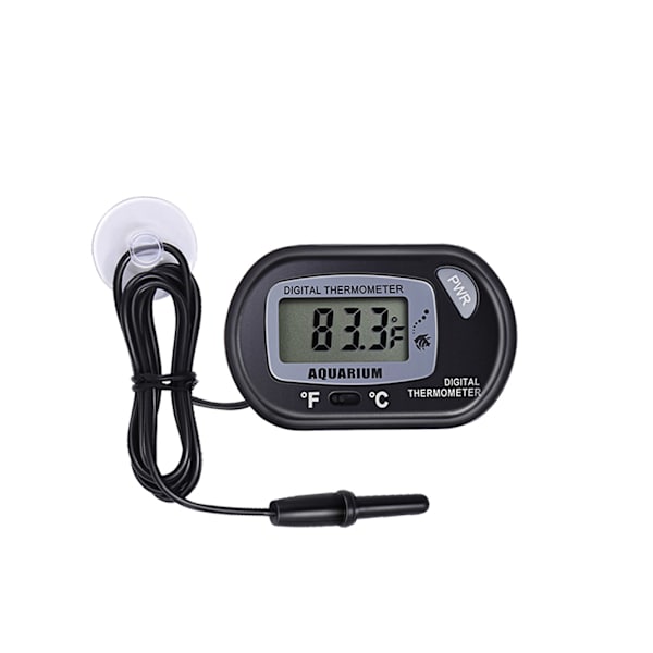 LCD Digital Akvarie Termometer med sugekop Fisketank Vand Terrarium Temperatur til fisk og krybdyr