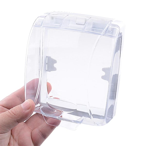 Vattentät Transparent Dörrklocka Skydd Regnskydd Stänkskydd Låda för Trådlös Dörrklocka 1 Pack