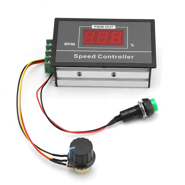 DC 6‑60V 12V 24V 36V 48V 30A PWM DC-motorvarvtalsregulator start-stopp-omkopplare - 1 st