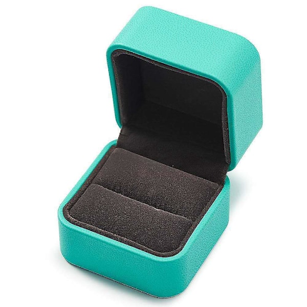 Elegant Forlovelsesring Æske Smykke Opbevaring Organizer Gave Emballage Æske