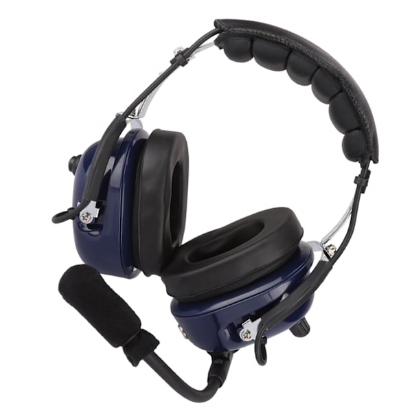 General Aviation Headset, Dual Plug Pilot Headset, 3,5 mm Noise Reduction Headset för piloter