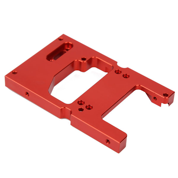 Til WPL-system 1:16 RC-bil Metalstyring Motor Servo Fastgørelsesbase Monteringsbeslag Rød