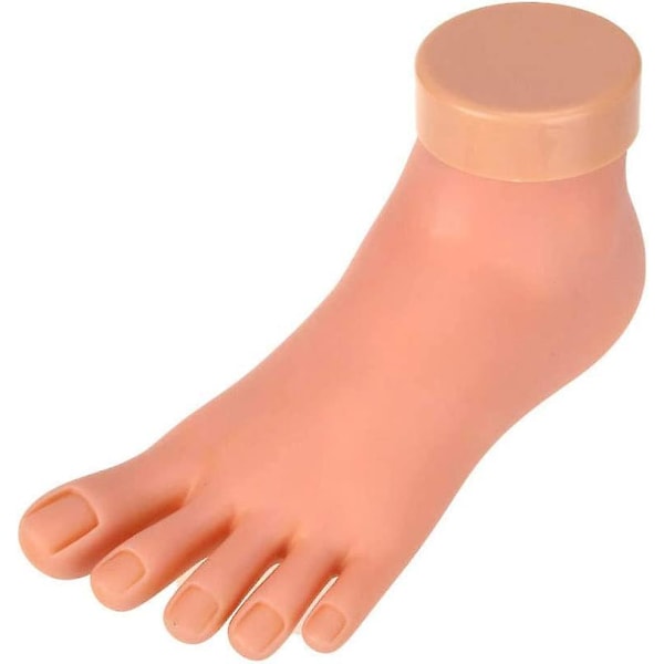 Flexibla Mjuka Silikonfalska Fotverktyg för Nagelträning Display Set med 2