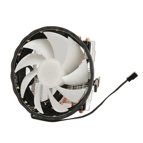 12 cm CPU-køler 3-bens interface Lav støj Stærk varmeafledning Computer CPU-køleventilator med RGB-lys