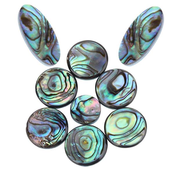 9 stk. Saks Abalone Shell Key Buttons Saksofon Key Button Innlegg Musikkinstrument Tilbehør