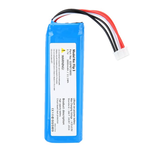 DC 3.7V 3000mAh / 11.1Wh litiumbatteri erstatningsbatteri for Flip 3